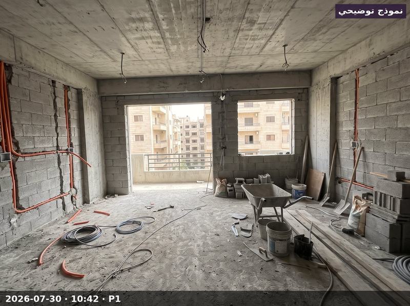 الصالون بالكشف ٢ بعد التمديدات